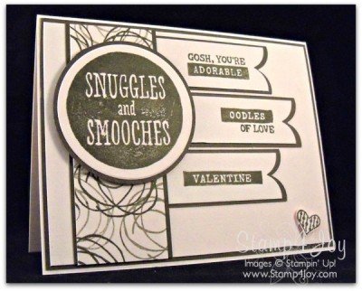Snuggles and Smooches Valentine Card - blog.Stamp4Joy.com
