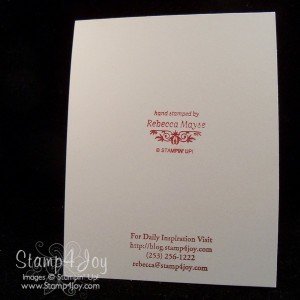 Hand Stamped Cards