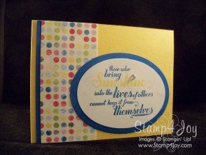 Inspirational Sayings Handmade Card