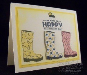 You Make Me Happy Handmade Card Idea