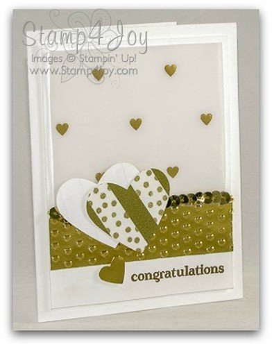 Gold Foil Handmade Card - blog.Stamp4Joy.com