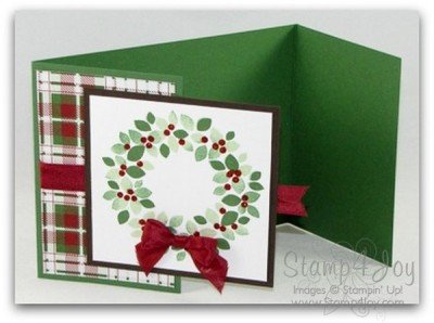 Wondrous Wreath Ideas for Christmas Card - blog.stamp4joy.com