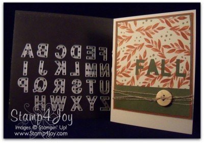 Little Letters Fall Card - blog.Stamp4Joy.com