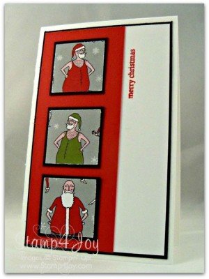 Santa and Company Christmas Card - blog.Stamp4Joy.com