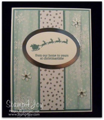 Holiday Home in Silver - blog.Stamp4Joy.com