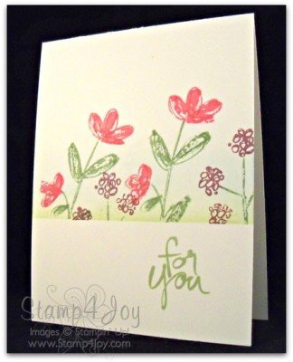 Clean and Simple Cards - Mothers Love - blog.Stamp4Joy.com