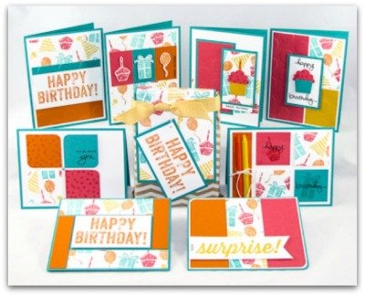Birthday One Sheet Wonder Card Set - blog.Stamp4Joy.com
