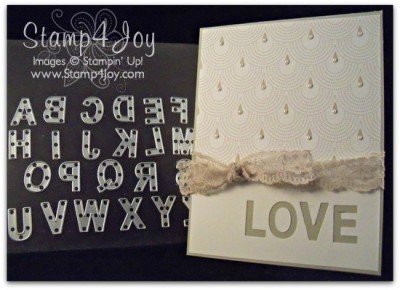 Homemade Wedding Cards and Little Letters Thinlits Storage - blog.Stamp4Joy.com