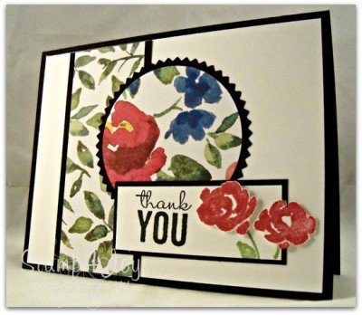 Painted Petals Thank You Card Ideas - blog.stamp4joy.com