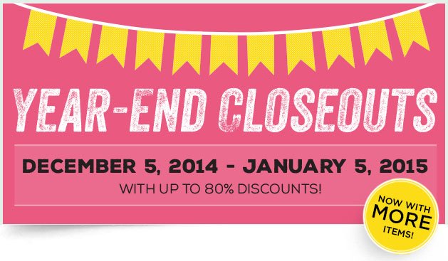 YEAR END CLOSEOUTS 2