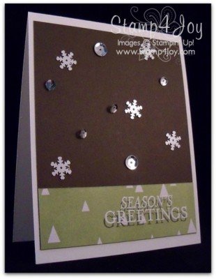 Handmade Christmas Card Designs - Seasons Greetings - blog.Stamp4Joy.com
