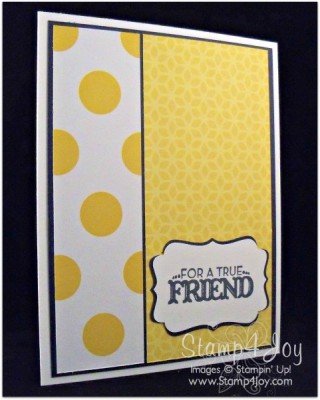 Clean and Simple Friendship Card - blog.Stamp4Joy.com