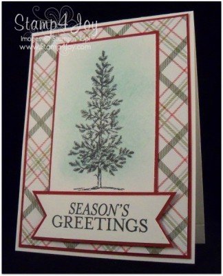 Lovely as a Tree Seasons Greetings - blog.Stamp4Joy.com
