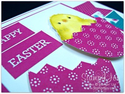 Handmade Easter Card Closeup - blog.Stamp4Joy.com