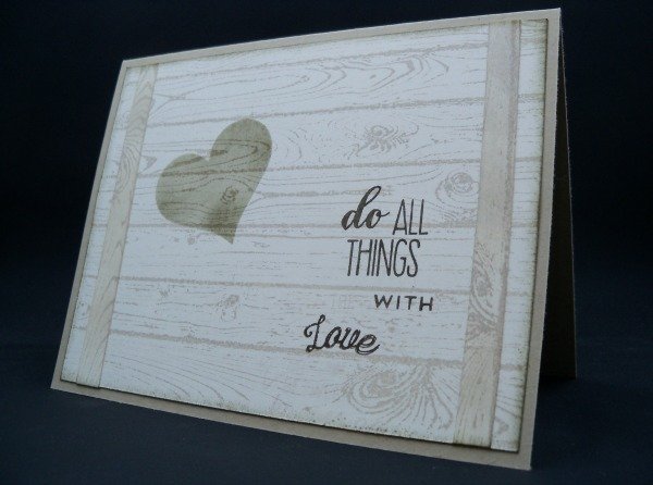 Faux Wooden Sign Card - blog.Stamp4Joy.com