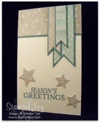 Bright and Beautiful Card From Scraps - blog.stamp4joy.com