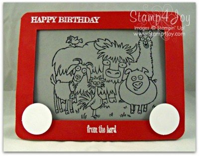 Happy Birthday Card From the Herd - blog.Stamp4Joy.com