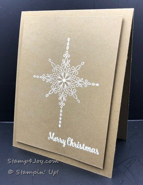 Make a Simple Christmas Card - www.Stamp4Joy.com