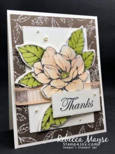 Make a Handmade Floral Thank You Card - www.Stamp4Joy.com