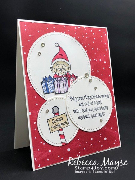 Handmade Christmas Card for Kids - www.Stamp4Joy.com