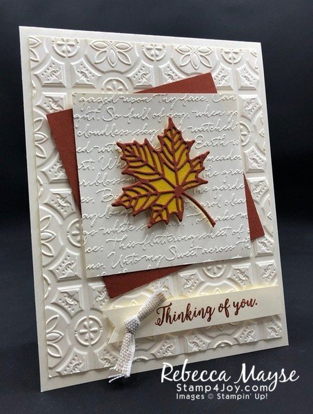 Fall Thinking of You Card - www.Stamp4Joy.com