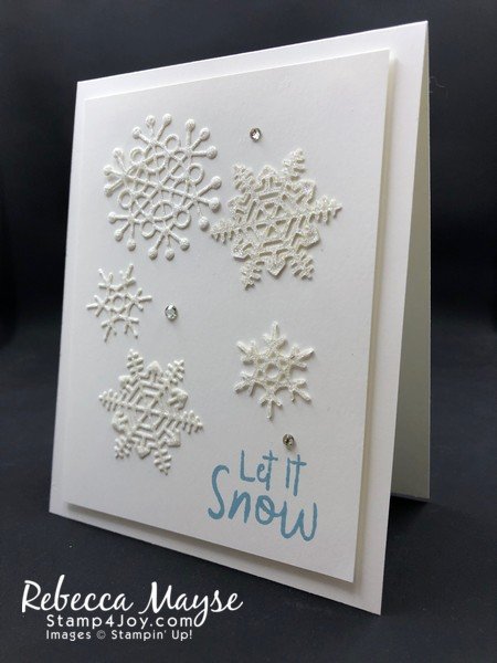 Winter Snowflake Card - www.Stamp4Joy.com