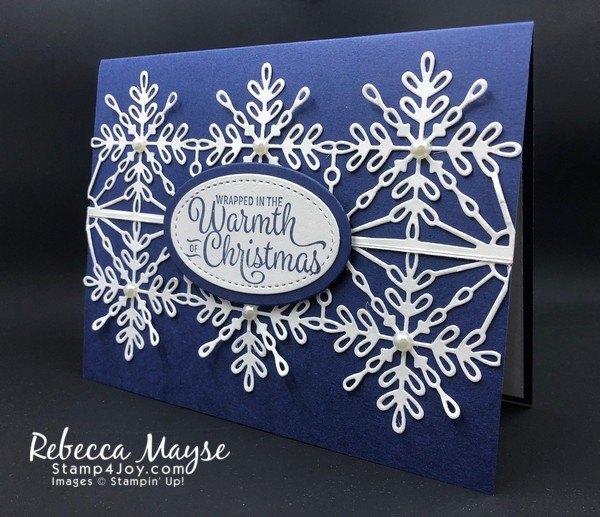 Snowflake Christmas Card - www.Stamp4Joy.com