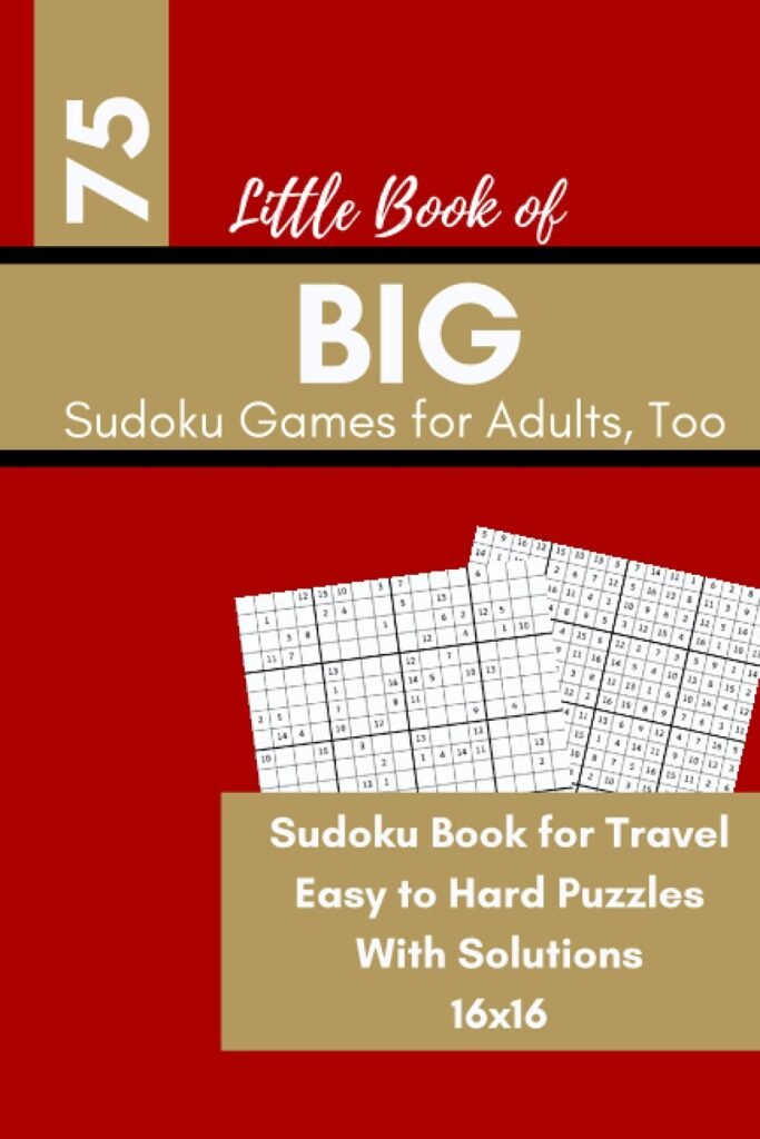 Little Big Book of BIG Sudoku Games for Adults, Too - Stamp4Joy.com