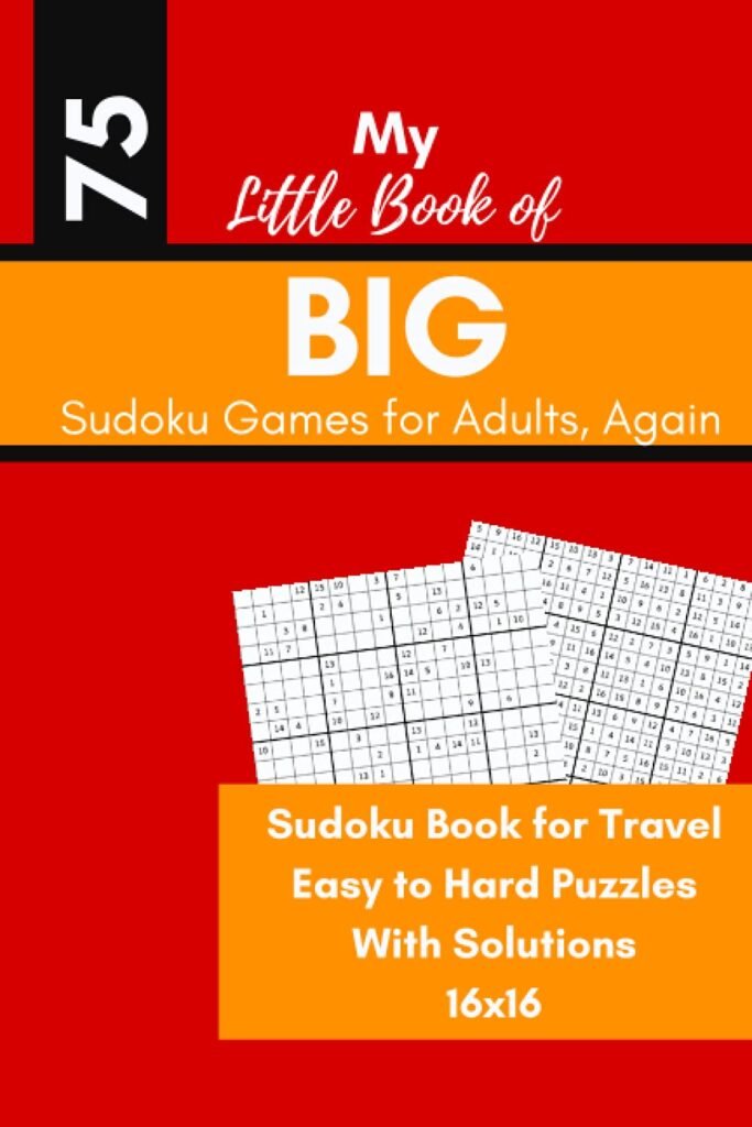 My Little Book of BIG Sudoku Games for Adults, Again - Stamp4Joy.com