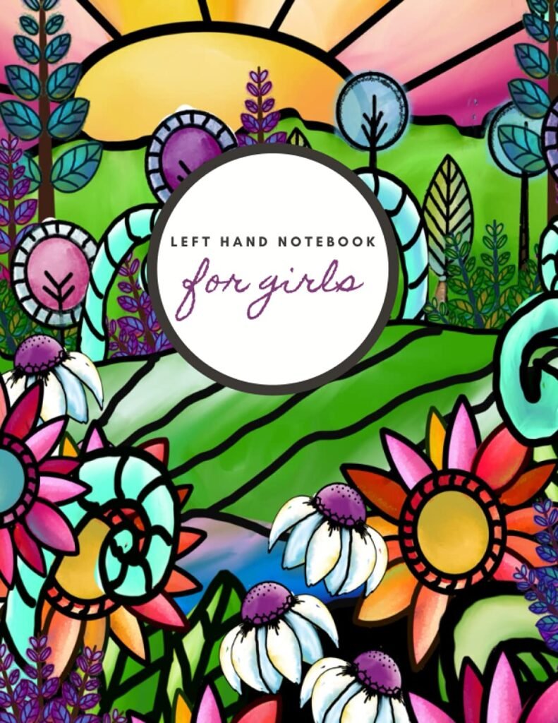 Left Hand Notebook for Girls - Stamp4Joy.com