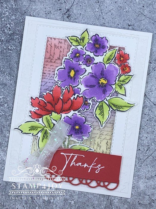 Homemade Thank You Card Idea - www.Stamp4Joy.com