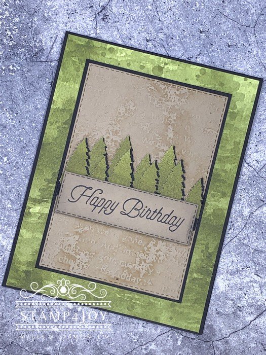 Masculine Birthday Card - www.Stamp4Joy.com