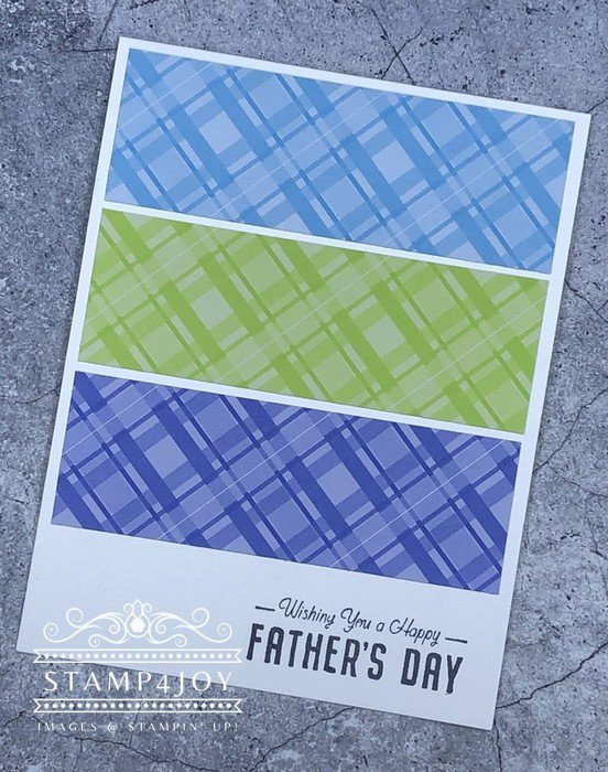 Clean and Simple Fathers Day Card - www.Stamp4Joy.com