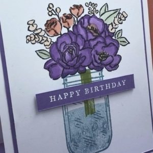 Birthday Wishes for Sister closeup - www.Stamp4Joy.com