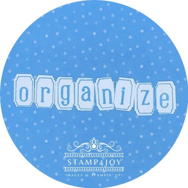 How to Organize Your Craft Paper - www.Stamp4Joy.com