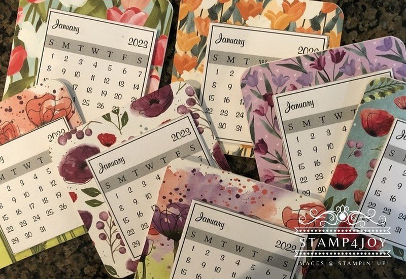 Magnetic Calendar for Fridge - www.Stamp4Joy.com