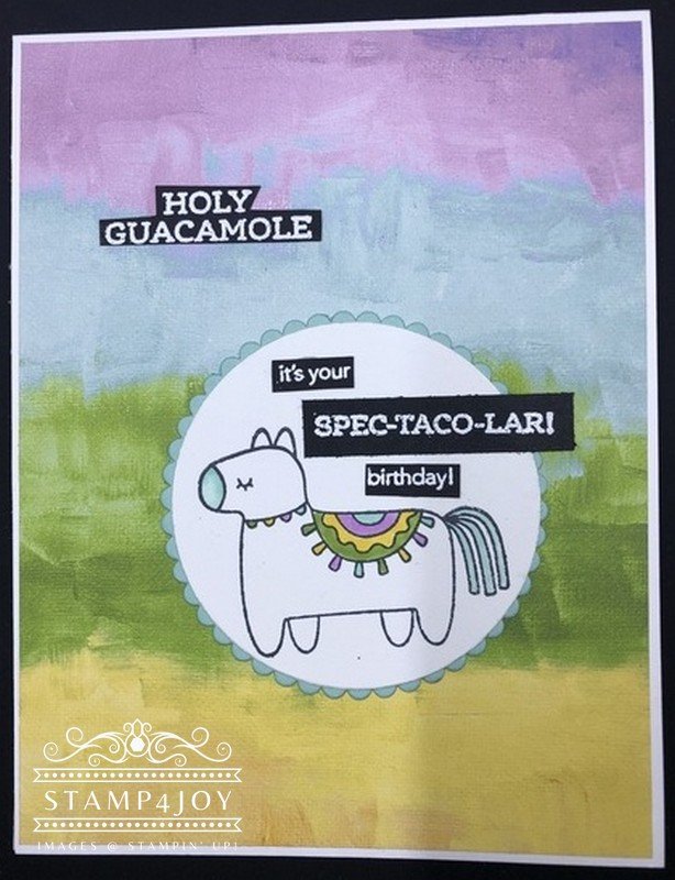 Spec-Taco-Lar Birthday Card close-up - Stamp4Joy.com