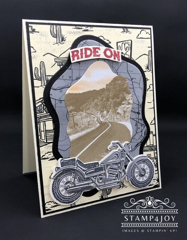 Motorcycle Birthday Cards - www.Stamp4Joy.com