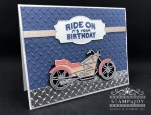 Motorcycle Birthday Card - Stamp4Joy.com