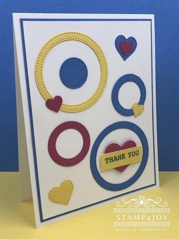 Circle Thank You Card - Stamp4Joy.com