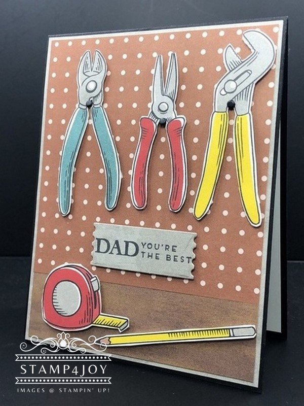 Card for Dad With Trusty Toolbox - Stamp4Joy.com