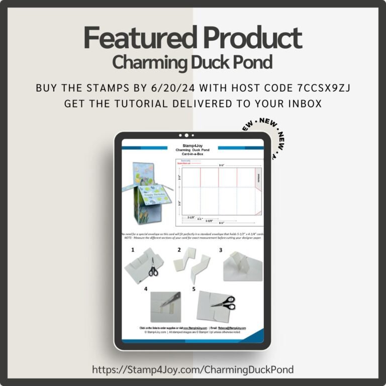 June Featured Product - Charming Duck Pond - Stamp4Joy.com