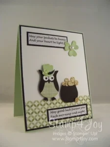 Owl Punch St Patricks card