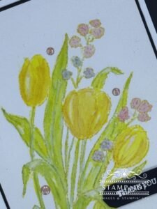 Mixed Florals Meets Watercolor close-up - Stamp4Joy.com