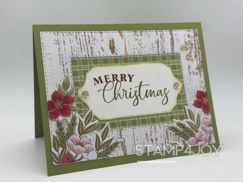 Elegant Handmade Christmas Card - Stamp4Joy.com