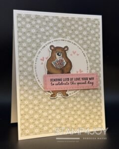 Bear Birthday Card - Stamp4Joy.com