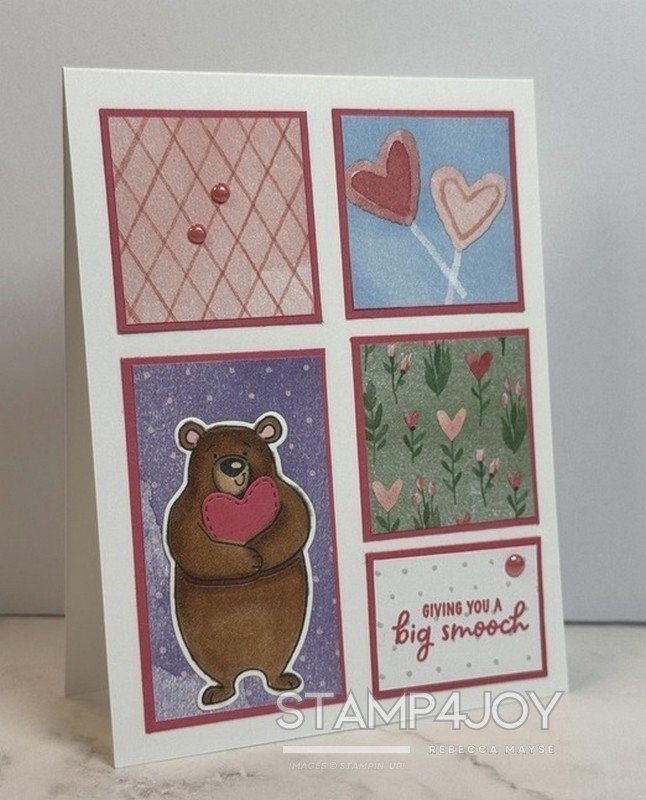 Valentine Kisses Valentine Card Ideas - Stamp4Joy.com