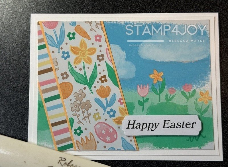 Bright Easter Card with a Fresh Twist - Stamp4Joy.com
