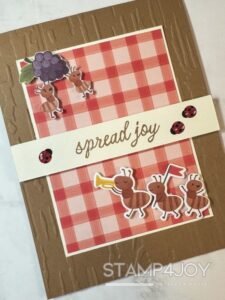 Cute Ant Card Idea close-up - Stamp4Joy.com