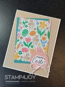 Easter card using a sketch - Stamp4Joy.com